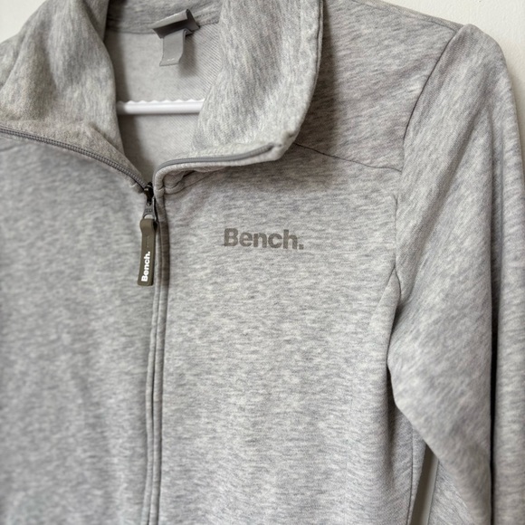 Bench Heather Grey Zip-Up Jacket - Size S - Picture 3 of 6
